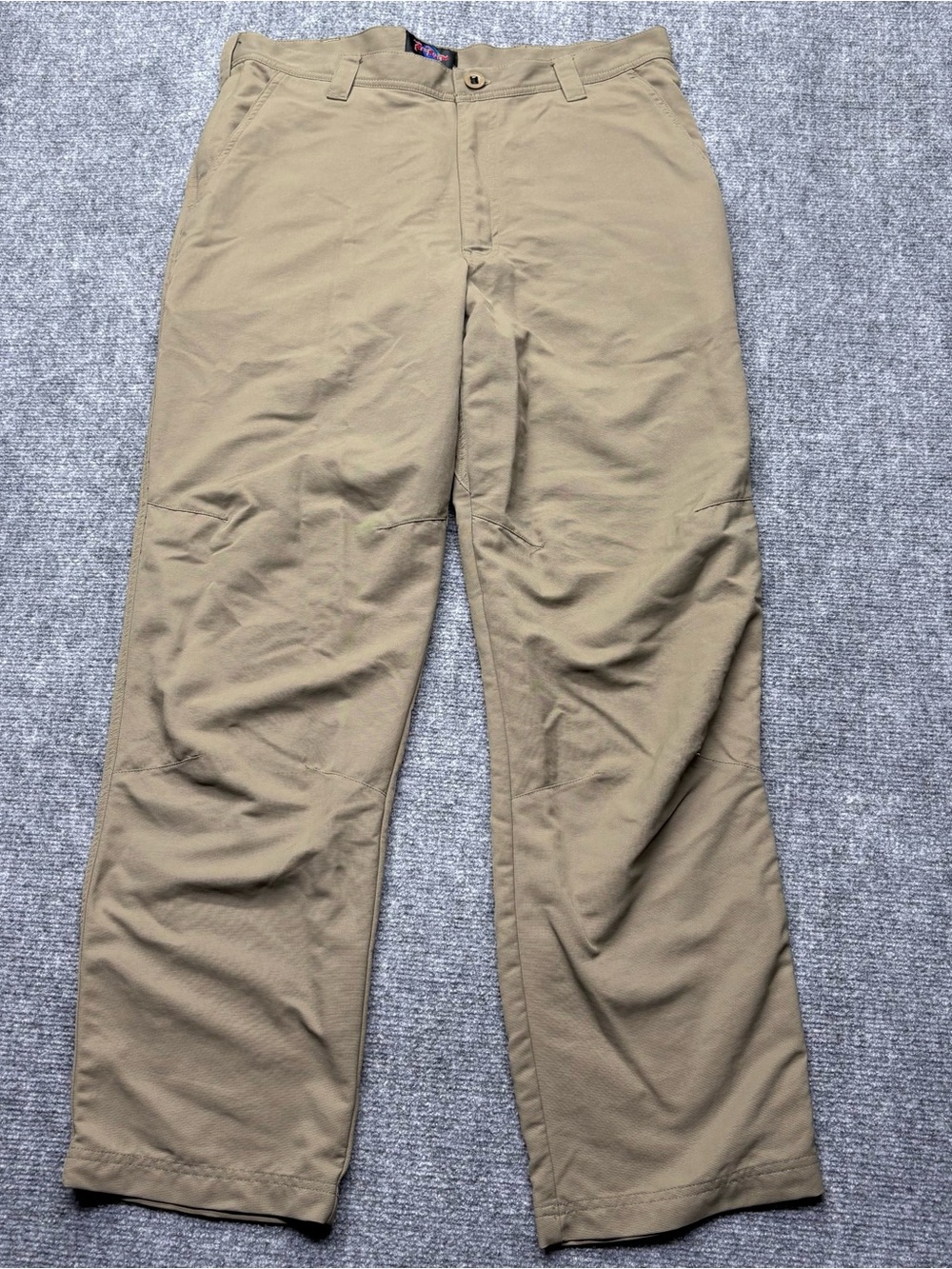 Rail Riders Pants Mens 34x30 Brown 100% Nylon Straight Lightweight Hiking Travel